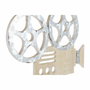 DKD Home Decor Decoración de Pared MDF Cine Surtido de 2 Unidades