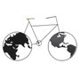 DKD Home Decor Decoración de Pared Metal Bicicleta Negro