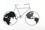 DKD Home Decor Decoración de Pared Metal Bicicleta Negro