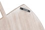DKD Home Decor Decoración de Pared MDF Hojas Gris y Blanco