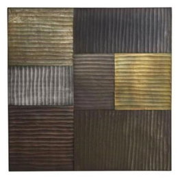 DKD Home Decor Decoración de Pared MDF Moderna 3D Negro