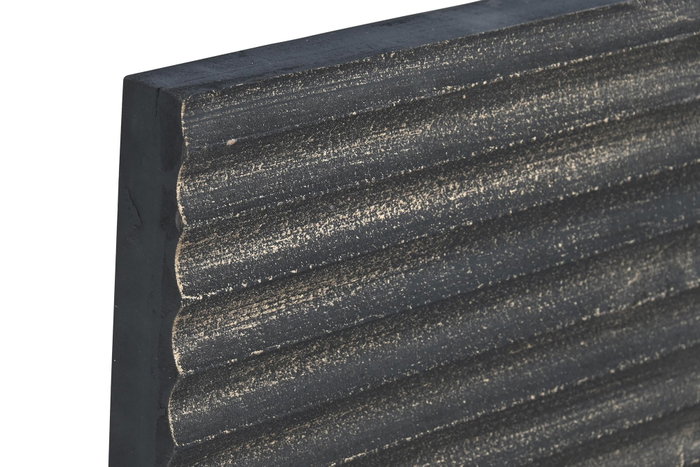 DKD Home Decor Decoración de Pared MDF Moderna 3D Negro