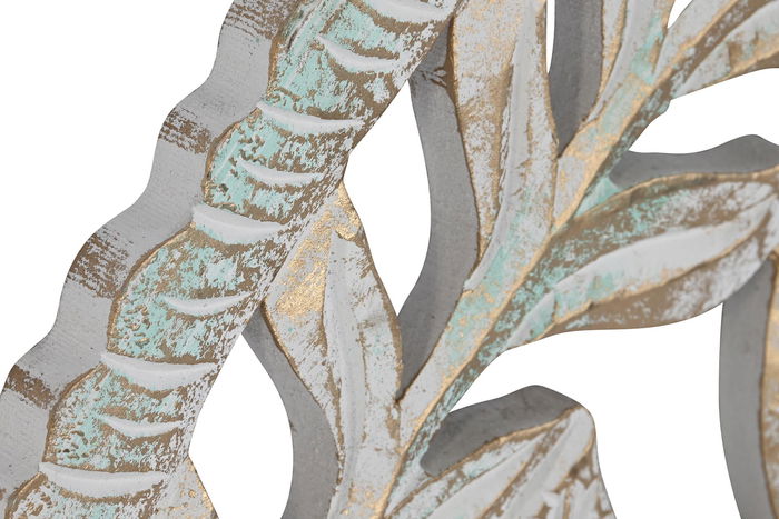 DKD Home Decor Decoración de Pared India Blanco 2 x 90 x 90 cm