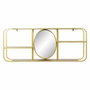 DKD Home Decor Espejo con Estantería Dorado 100x18x40 cm