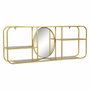 DKD Home Decor Espejo con Estantería Dorado 100x18x40 cm