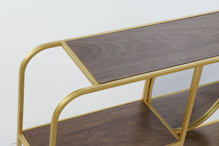 DKD Home Decor Espejo Dorado Marron con Estantería 18 x 40 x 100 cm DKD Home Decor Espejo Dorado Marron con Estantería 18 x 40 x 100 cm