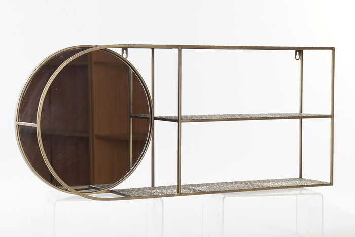 DKD Home Decor Espejo Moderno Dorado Metal 13 x 35 x 80 cm