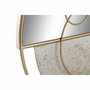 DKD Home Decor Espejo Moderno Dorado y Blanco 65x76x7,6 cm
