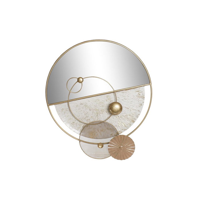 DKD Home Decor Espejo Moderno Dorado y Blanco 65x76x7,6 cm DKD Home Decor Espejo Moderno Dorado y Blanco 65x76x7,6 cm