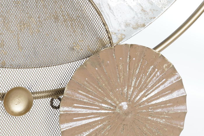 DKD Home Decor Espejo Dorado Blanco Metal y Espejo 7.6 x 76 x 65 cm