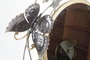 DKD Home Decor Espejo Glam Malva Dorado con Mariposas 6.5 x 73 x 75 cm