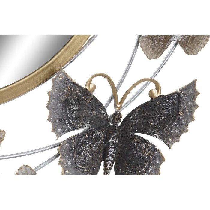 DKD Home Decor Espejo Glam Malva Dorado con Mariposas 6.5 x 73 x 75 cm DKD Home Decor Espejo Glam Malva Dorado con Mariposas 6.5 x 73 x 75 cm