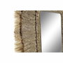 DKD Home Decor Espejo de Yute y Cristal Natural 50x60 cm