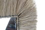 DKD Home Decor Espejo Balines Yute Cristal Natural 55 x 55 x 3 cm
