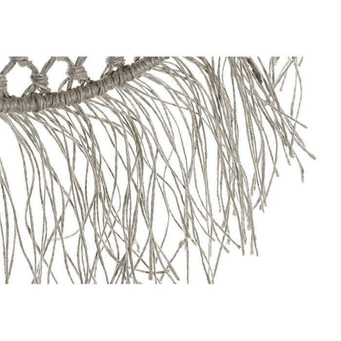 DKD Home Decor Espejo con Cuerda de Cristal 60x60 cm Natural
