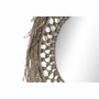 DKD Home Decor Espejo con Cuerda de Cristal 60x60 cm Natural