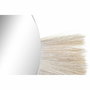 DKD Home Decor Espejo de Yute y Cristal con Flecos Natural 70x58 cm