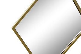 DKD Home Decor Espejo Dorado Rombo 2 x 90 x 63 cm