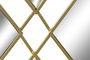 DKD Home Decor Espejo Dorado Rombo 2 x 90 x 63 cm