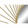 DKD Home Decor Espejo de Metal Dorado 84x84x2,5 cm