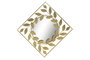DKD Home Decor Espejo Laurel Dorado 120x88x2,5 cm