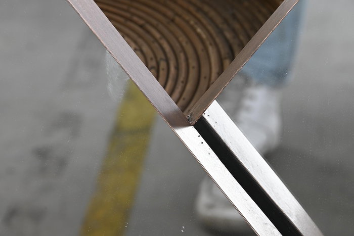 DKD Home Decor Loft Espejo Negro 6 x 70 x 110 cm