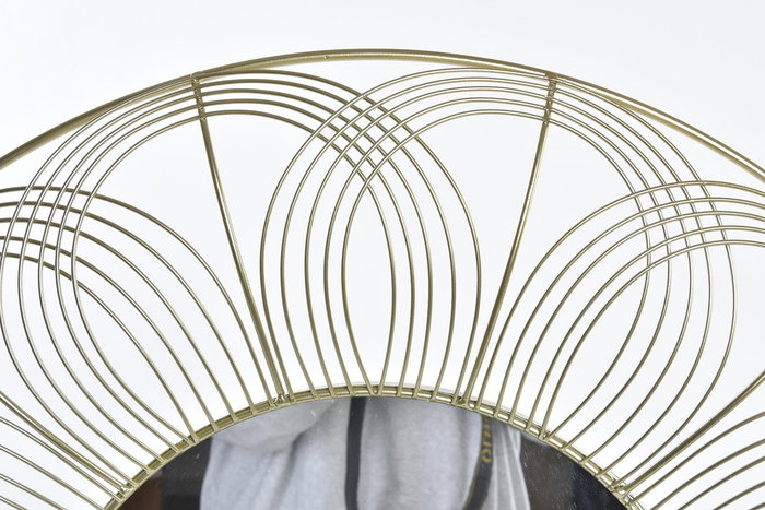 DKD Home Decor Espejo Moderno Dorado 4 x 60 x 60 cm