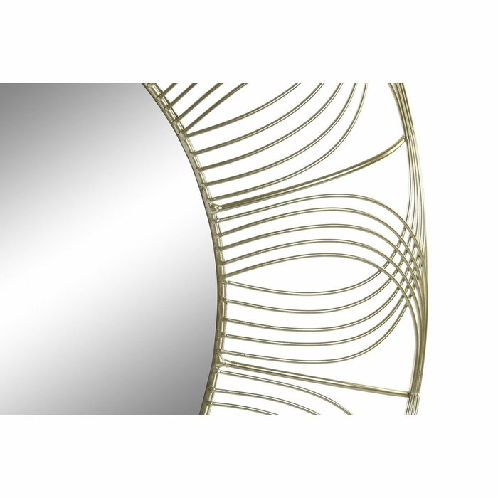 DKD Home Decor Espejo de Metal Dorado 60x60 cm