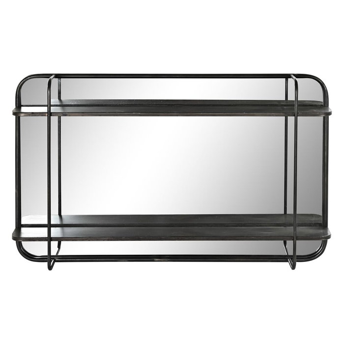 DKD Home Decor Espejo de Metal Negro 80x12x50 cm DKD Home Decor Espejo de Metal Negro 80x12x50 cm