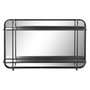 DKD Home Decor Espejo de Metal Negro 80x12x50 cm