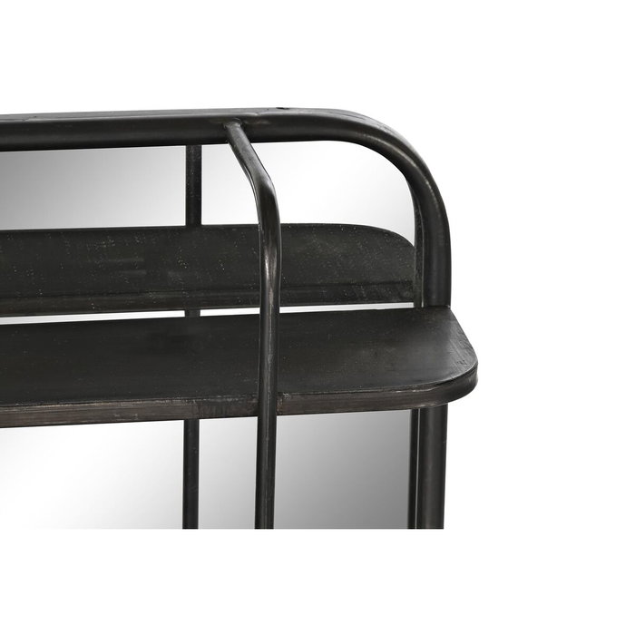 DKD Home Decor Espejo de Metal Negro 80x12x50 cm DKD Home Decor Espejo de Metal Negro 80x12x50 cm