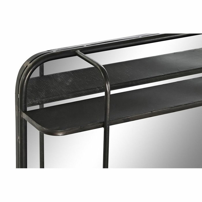 DKD Home Decor Espejo de Metal Negro 80x12x50 cm DKD Home Decor Espejo de Metal Negro 80x12x50 cm