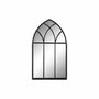 DKD Home Decor Espejo de Metal Diseño Ventana Negro 36x65 cm