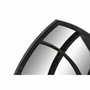 DKD Home Decor Espejo de Metal Diseño Ventana Negro 36x65 cm