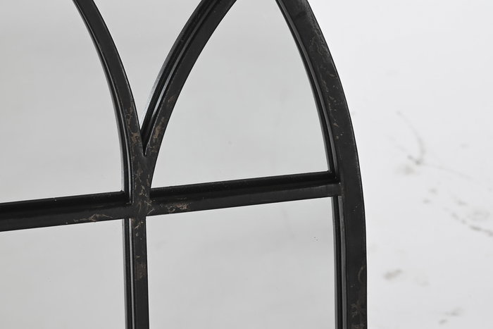 DKD Home Decor Espejo Loft Negro Metal 2 x 65 x 36 cm