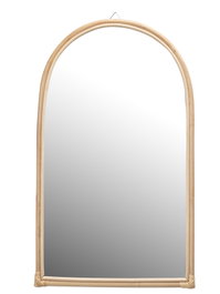 DKD Home Decor Espejo Balines Bambu Natural 40 x 70 x 5 cm