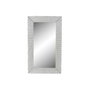 DKD Home Decor Espejo de Mimbre Trenzado Blanco 87x147 cm