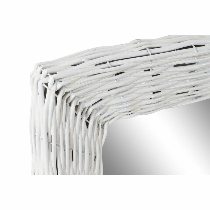 DKD Home Decor Espejo Cottage Blanco 4 x 62.5 x 53.5 cm Dimensiones Foto/Espejo 40x50cm