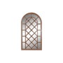 DKD Home Decor Espejo de Ventana Decapé Marrón Oscuro 90x160 cm