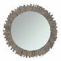DKD Home Decor Espejo Abeto Cristal 60x60 Troncos Envejecido