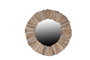 DKD Home Decor Espejo Abeto Cristal 60x60 Troncos Envejecido