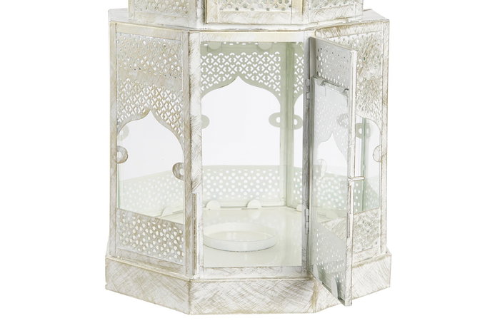 Farola Arabe DKD Home Decor Blanco Dorado 30 x 71 x 30 cm Farola Arabe DKD Home Decor Blanco Dorado 30 x 71 x 30 cm