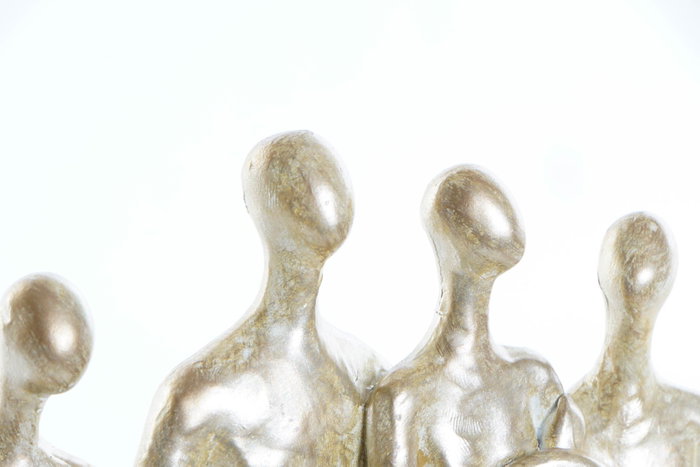 DKD Home Decor Figura de Resina Familia Dorado