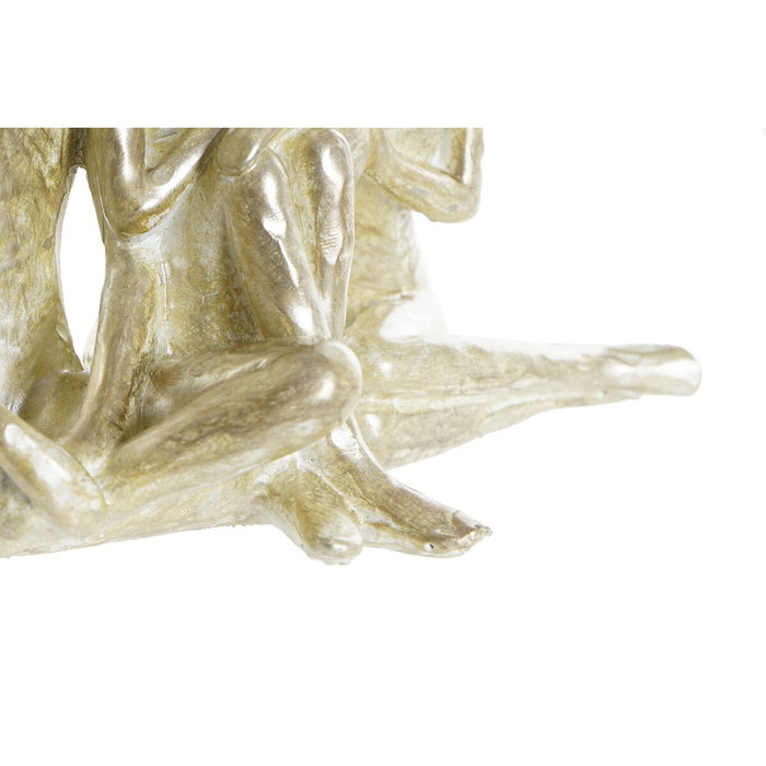 DKD Home Decor Figura de Resina Familia Dorado