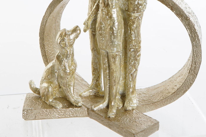 DKD Home Decor Figura de Resina Dorado