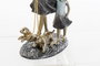 DKD Home Decor Figura de Resina Familia Azul y Dorado 16x9,5x24 cm