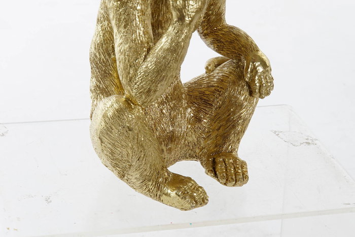 DKD Home Decor Figura Decorativa Resina Dorado Colección Jungle Colonial Monos 10 x 30 x 13.5 cm