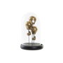 DKD Home Decor Figura de Globos en Resina y Cristal Dorado