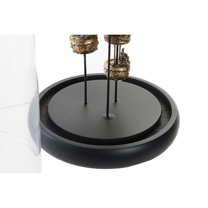 DKD Home Decor Figura de Globos en Resina y Cristal Dorado