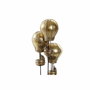 DKD Home Decor Figura de Globos en Resina y Cristal Dorado